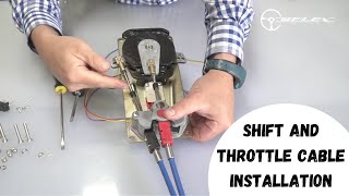 Shift and Throttle Cable installation on Uflex Control [upl. by Monson546]