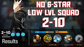 【明日方舟Arknights】210  Low LvlRarity Squad  Arknights Strategy [upl. by Eldoree]