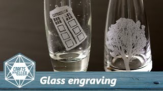 How To Engrave Glass With a Dremel  Beginners Tutorial [upl. by Ecilahc188]