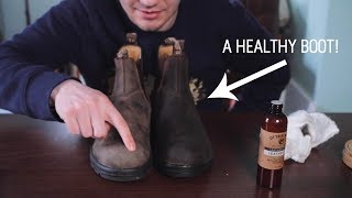 How to TreatWeatherproofCondition Your Leather Boots BlundstonesOtterwax [upl. by Lorrimer]