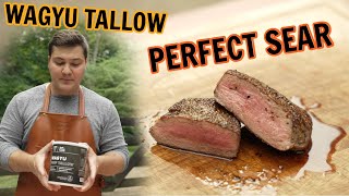 Smoked Beef Tallow Seared Steak  Mad Scientist BBQ [upl. by Hajed]