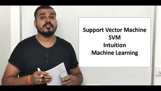 Support Vector Machine SVM Basic Intuition Part 1 Machine Learning [upl. by Lytsirhc273]