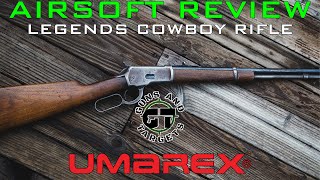 Airsoft Review 22 Umarex Legends CowBoy Rifle Co2 6mm LegendsUmarex GUNS AND TARGETS FR [upl. by Llabmik]