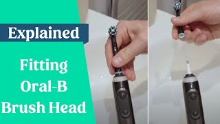 How To Fit amp Remove OralB Brush Heads [upl. by Perce]