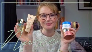 NUXE SKINCARE PRODUCT REVIEW 2020  Rebecca Sophie [upl. by Dena]