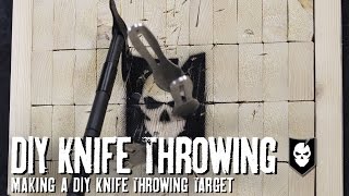 Making a DIY Knife Throwing Target [upl. by Annalee]