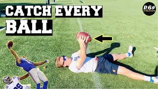 5 BEST Catching Drills For RECEIVERS In Football [upl. by Ennagrom]