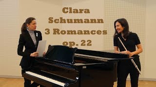 Clara Schumann Three Romances Op 22 flute and piano [upl. by Valonia]