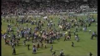 England 12 Scotland International 1977 Wembley pitch invasion [upl. by Tubb]