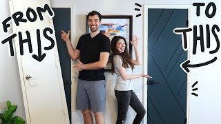 Simple DIY Door Makeover that we almost ruined [upl. by Amorette]