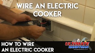 How to wire an electric cooker [upl. by Anileva]