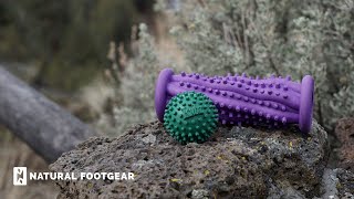 Rubz Foot Massage Roller and Massage Ball Review  Natural Footgear [upl. by Mehsah94]