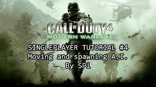 Call of Duty 4 Singleplayer Tutorial 4 Moving and Spawning AI [upl. by Mariano]