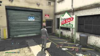 GTA 5  Michael buying a garage Vehicle Storage property [upl. by Asselem]