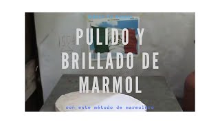 pulido y brillado de marmol [upl. by Graff]