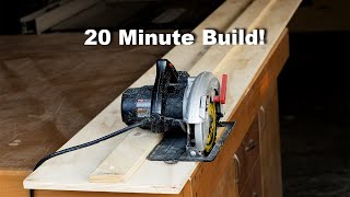 Make This Circular Saw Track Saw GuideWith a Circular Saw [upl. by Ibmab]