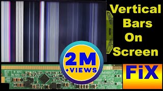 How to fix vertical bars on LED TV [upl. by Ahseenyt]