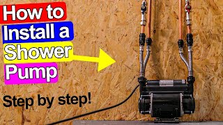 HOW TO FIT A SHOWER PUMP  Stuart Turner Showermate Review [upl. by Dib]