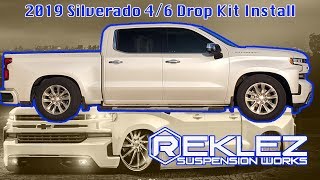 46 Drop Kit on 2019 Silverado Belltech Street Performance 1040SP [upl. by Mommy]