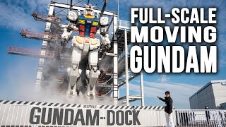 FullScale MOVING GUNDAM in Japan  Gundam Factory Yokohama [upl. by Portingale]