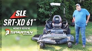 Spartan SRTXD 61quot Zero Turn Mower 37 HP Vanguard EFI Review [upl. by Nyrhtak]