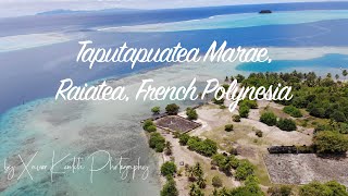 TAHITI Taputapuatea Marae Raiatea  Drone 4K [upl. by Papageno350]