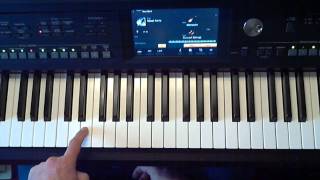 Keyboard bladmuziek Tussendoor voor Keyboard deel 1 Titel Spanish Eyes Yamaha CVP [upl. by Atteynek]