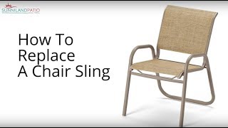 How To Replace A Chair Sling [upl. by Acinoj87]