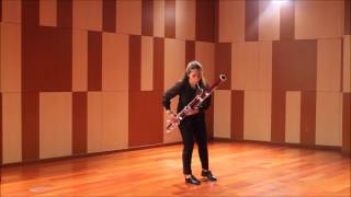 Allemande  Partita para fagot solo BWV 1013 JSBach  Bassoon [upl. by Eusadnilem]