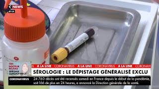 Sérologie  le dépistage généralisé exclu [upl. by Lud287]