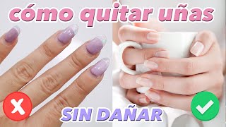 Como QUITAR uñas ACRÍLICAS en casa FÁCIL Y SIN DAÑAR ♥ Jimena Aguilar [upl. by Guibert]