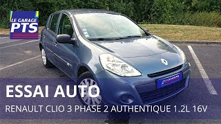 TEST  CLIO 3 PHASE 2 AUTHENTIQUE 12L 16V 75CV 2011 [upl. by Anuaik99]