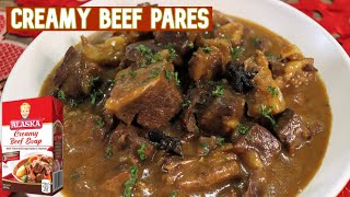 How to Cook Creamy Beef Pares  Pinoy Easy Recipes [upl. by Alex]