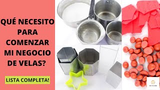 MATERIALES Para Hacer VELAS CASERAS 🗒 Lista COMPLETA [upl. by Dareg]