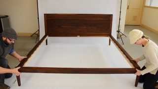 Platform Bed No1  Assembly Instructions [upl. by Enerahs]