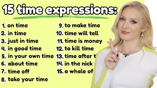 Learn 15 time expressions in English  Free PDF amp Quiz [upl. by Eicyak]