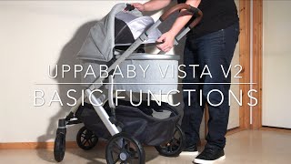 Uppababy Vista V2 Demo of Basic Functions [upl. by Ultann]