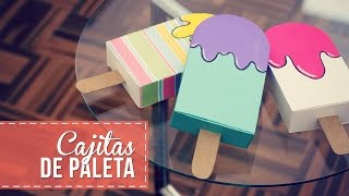 Cajitas en forma de paleta muy fáciles [upl. by Alaham]