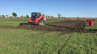 Kubota Track Loader amp Box Grader  Grading Scraper [upl. by Dutch]