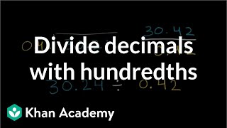 Dividing decimals with hundredths  Arithmetic operations  5th grade  Khan Academy [upl. by Gnuy893]