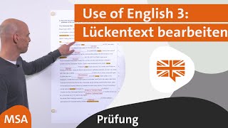 Use of English 3 Lückentext bearbeiten MSA 2019 Bayern  alpha Lernen Prüfung erklärt Englisch [upl. by Emmye676]