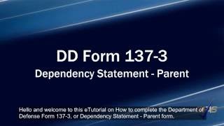 ParentIn Law DD Form 1373 [upl. by Einnalem119]