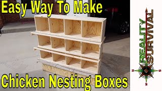 Easy Way To Build Chicken Nesting Boxes [upl. by Barina45]