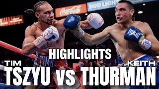 TIM TSZYU VS KEITH THURMAN HIGHLIGHTS  KNOCKOUT [upl. by Nevins]