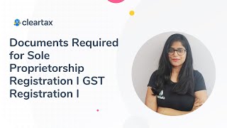 Documents Required for Sole Proprietorship Registration I Company Registration  License  GST [upl. by Etnoed]