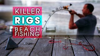 Beach Fishing Rigs  6  KILLER RIGS for Target Species [upl. by Udall532]