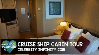 Cruise Ship Cabin Tour  Celebrity Infinity 2015 [upl. by Elyrrad]