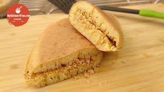 How to Make Traditional Asian Style Peanut Pancake Apam Balik Martabak Manis  MyKitchen101en [upl. by Ahsenac]