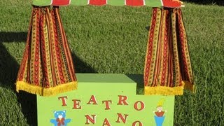 Teatro de marionetas casero con Cartoones [upl. by Pinette]