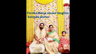 Singer Parnika Manya second child naming cermony photos FacetheBest [upl. by Nairrod]